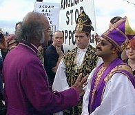 Bishop Nazir-Ali confronts OutRage! 'bishops'