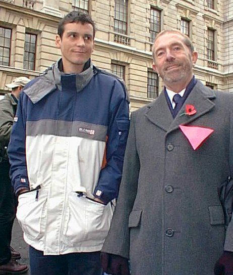 Royal Navy Veteran Ray Harvey-Amer with Alastair Williams before the ceremony