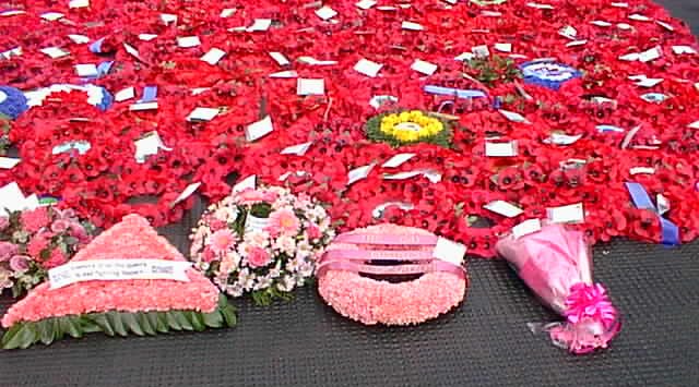 Queer Tributes join others at the Cenotaph - close-up